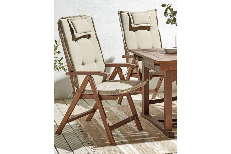 Paolo Positionsstol - Mörkbrun/Beige - Utemöbler - Utestolar & fåtöljer - Positionsstol