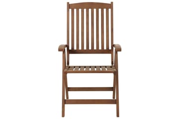PAOLO Positionsstol 2 st Mörkbrun/Beige - Utemöbler - Utestolar & fåtöljer - Positionsstol