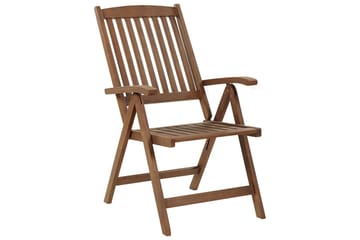 PAOLO Positionsstol 2 st Mörkbrun/Beige - Utemöbler - Utestolar & fåtöljer - Positionsstol