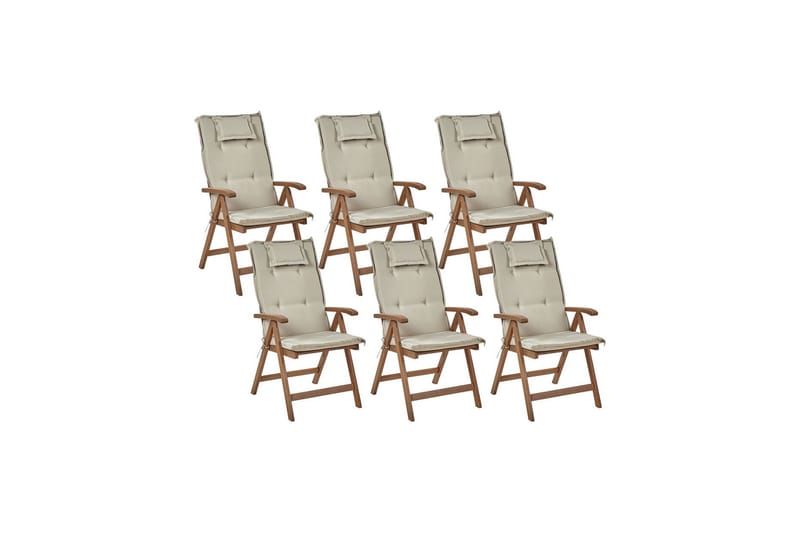 PAOLO Positionsstol Mörkbrun/Beige - Utemöbler - Utestolar & fåtöljer - Positionsstol