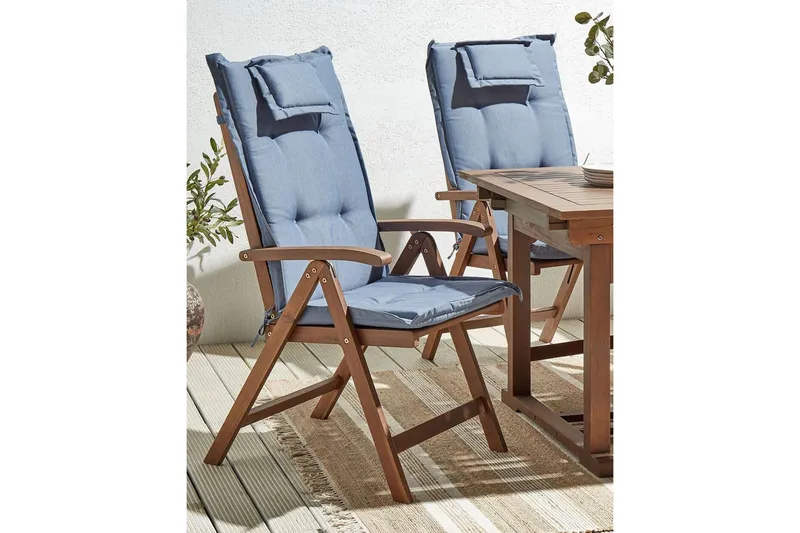 Paolo Positionsstol - Blå/Mörkbrun - Utemöbler - Utestolar & fåtöljer - Positionsstol