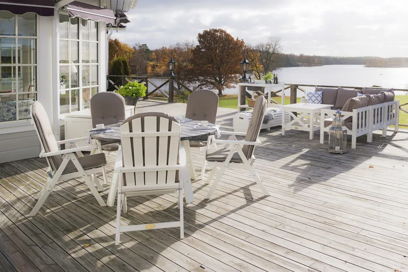 Positionsfåtölj Hillerstorp Läckö - Vit - Utemöbler - Utestolar & fåtöljer - Positionsstol