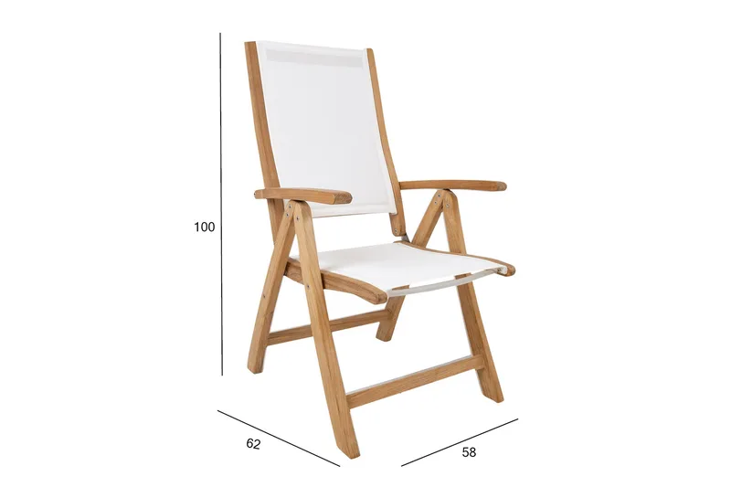 Bali Stol Vit - Utemöbler - Utestolar & fåtöljer - Positionsstol