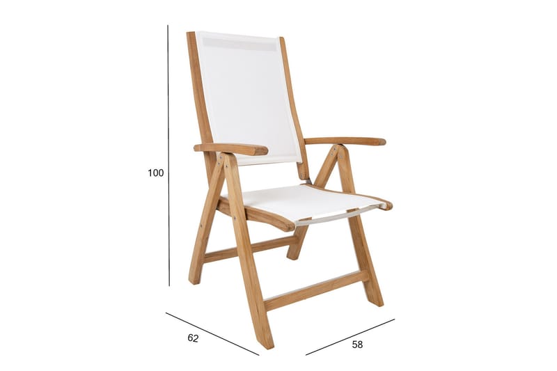 Bali Stol Vit - Utemöbler - Utestolar & fåtöljer - Positionsstol