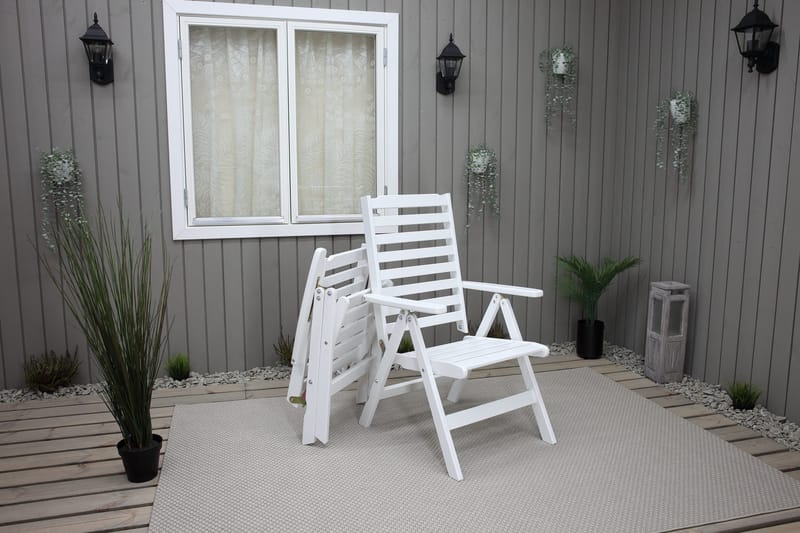 Grevie Positionsstol - Vit - Utemöbler - Utestolar & fåtöljer - Positionsstol