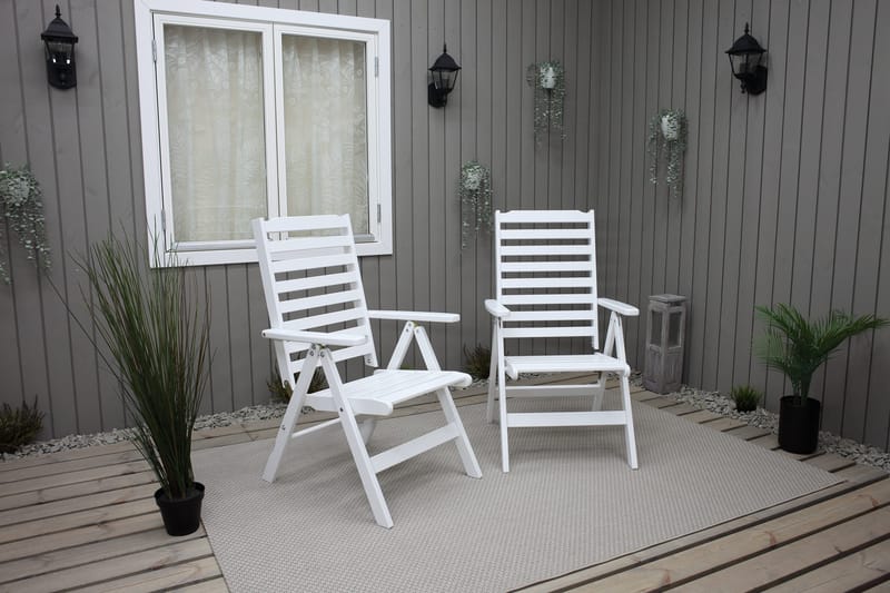 Grevie Positionsstol - Vit - Utemöbler - Utestolar & fåtöljer - Positionsstol