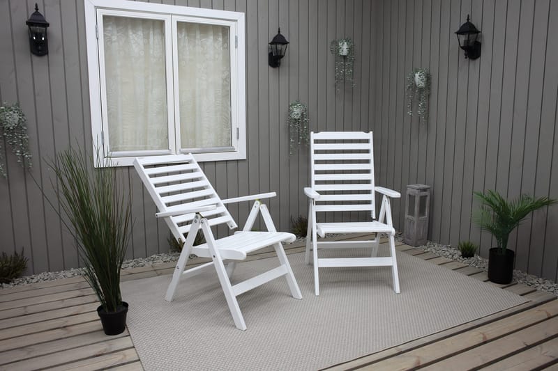 Grevie Positionsstol - Vit - Utemöbler - Utestolar & fåtöljer - Positionsstol