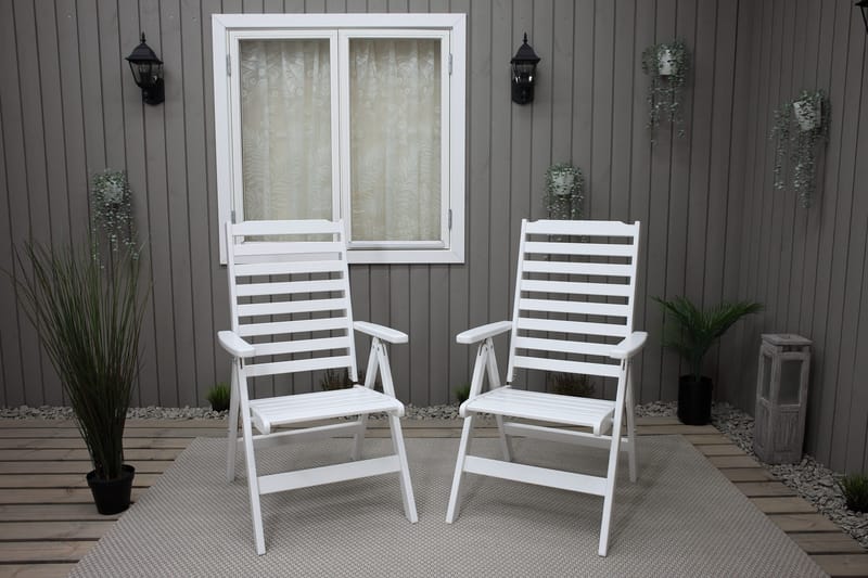 Grevie Positionsstol - Vit - Utemöbler - Utestolar & fåtöljer - Positionsstol