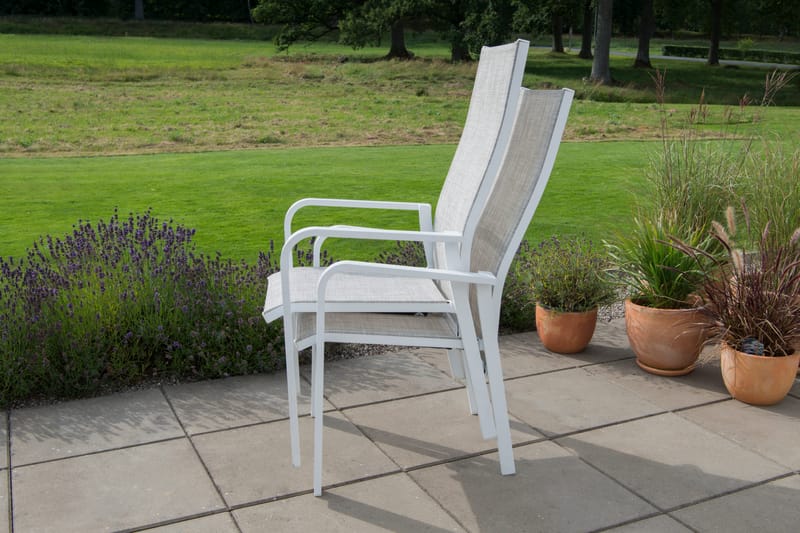 Hillerstorp Hånger Positionsstol 57x64 cm - Vit - Utemöbler - Balkong - Balkongmöbler - Balkongstolar