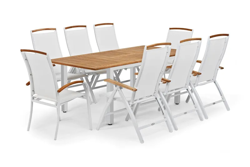 Hillerstorp Nydala Positionsstol - Vit - Utemöbler - Utestolar & fåtöljer - Positionsstol