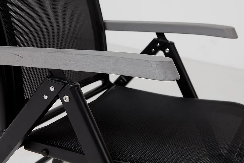 Monaco Positionsstol - Svart/grå - Utemöbler - Utestolar & fåtöljer - Positionsstol