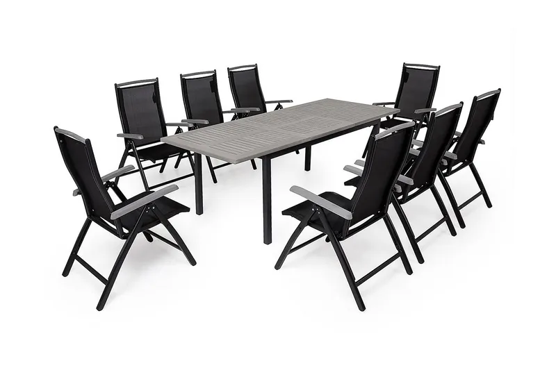 Monaco Positionsstol - Svart/grå - Utemöbler - Utestolar & fåtöljer - Positionsstol