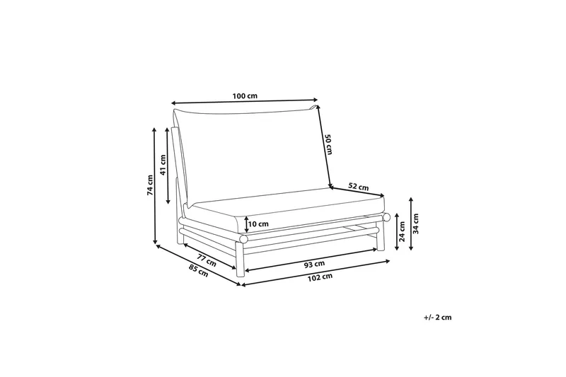 Rosthern Utefåtölj - Ljusbrun/Vit - Utemöbler - Utestolar & fåtöljer - Utefåtöljer & loungefåtöljer
