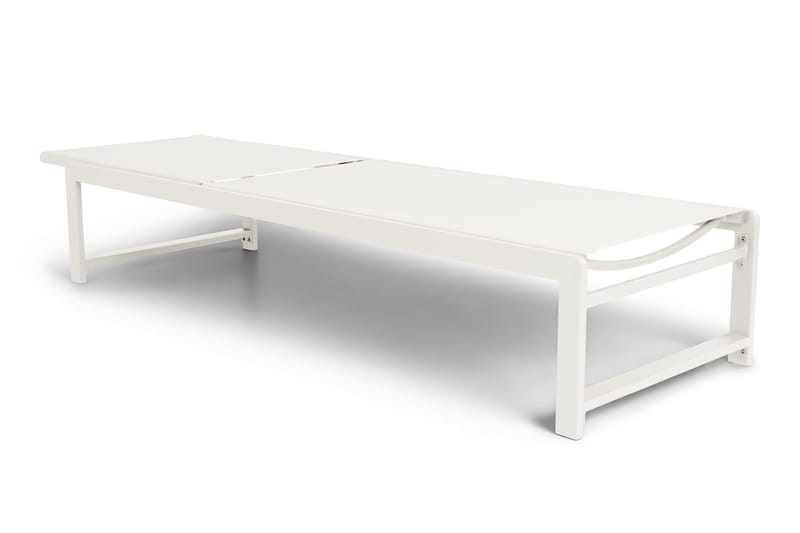 Sanna Solsäng Med Justerbart Ryggstöd - Vit - Utemöbler - Utestolar & fåtöljer - Solsängar & solvagnar