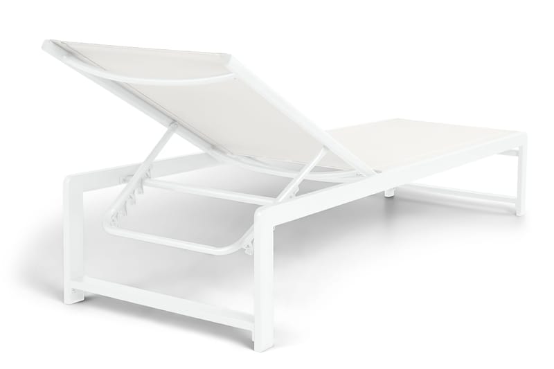 Sanna Solsäng Med Justerbart Ryggstöd - Vit - Utemöbler - Utestolar & fåtöljer - Solsängar & solvagnar