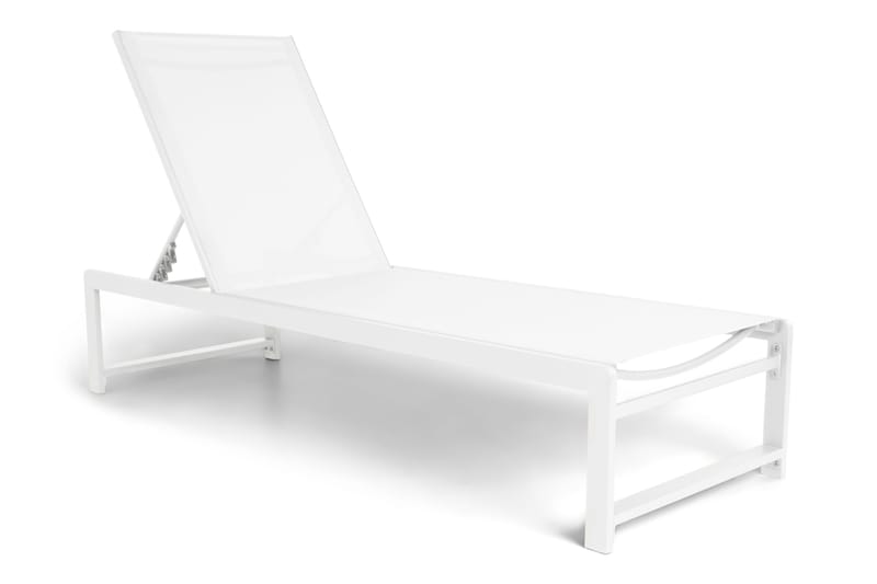 Sanna Solsäng Med Justerbart Ryggstöd, Vit