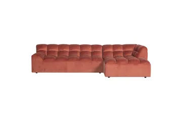 Schäslong Allure - Tvättad sammet rosa, Right - Möbler - Vardagsrum - Soffor - Hörnsoffor