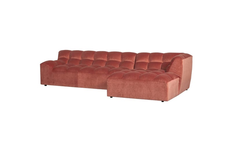 Schäslong Allure - Tvättad sammet rosa, Right - Utemöbler - Utestolar & fåtöljer - Solstol