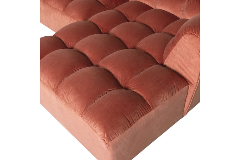 Schäslong Allure - Tvättad sammet rosa, Right - Utemöbler - Utestolar & fåtöljer - Solstol