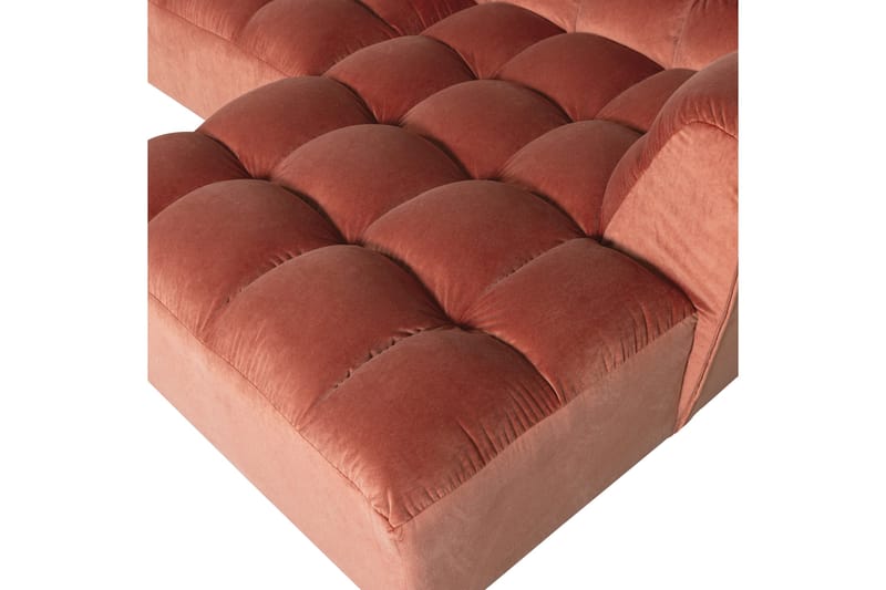 Schäslong Allure - Tvättad sammet rosa, Right - Möbler - Vardagsrum - Soffor - Hörnsoffor