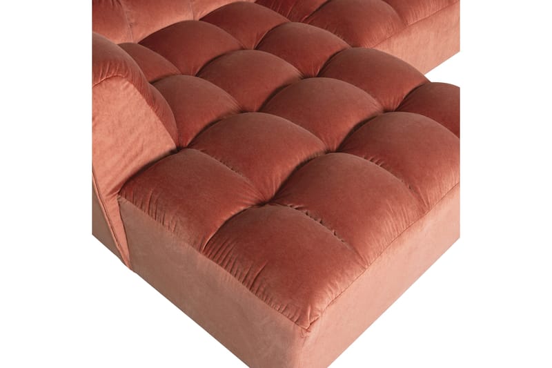 Schäslong Allure - Tvättad sammet rosa, Vänster - Möbler - Vardagsrum - Soffor - Hörnsoffor