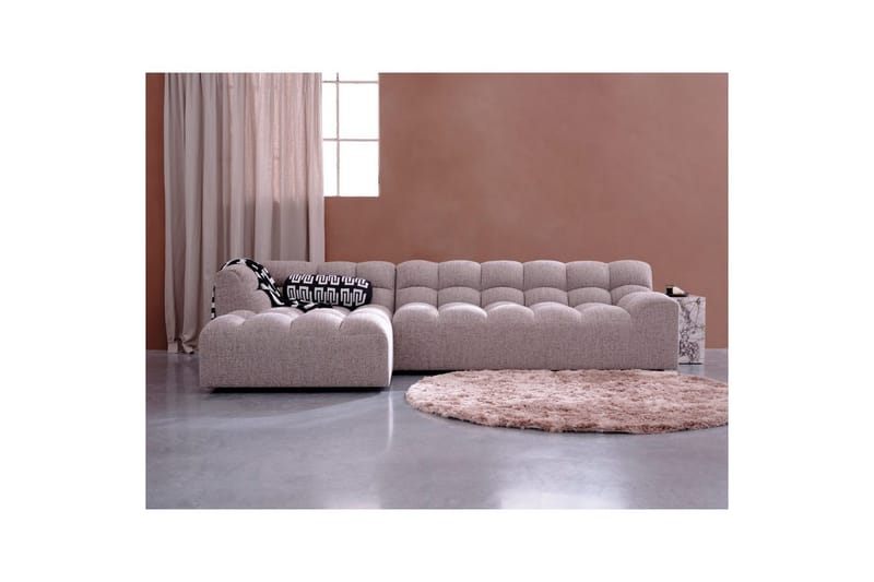 Schäslong Allure - Vävd brun melange, Vänster - Möbler - Vardagsrum - Soffor - Hörnsoffor