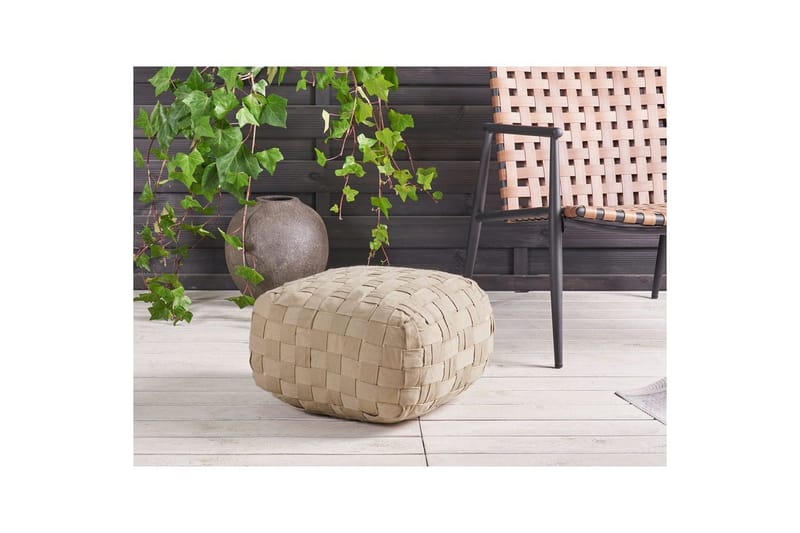 Sittpuff Bodla Beige - Beige - Utemöbler - Utestolar & fåtöljer - Sittsäckar