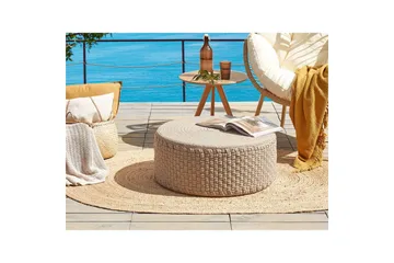 Sittpuff Mithi Beige - Beige - Utemöbler - Utestolar & fåtöljer - Sittsäckar