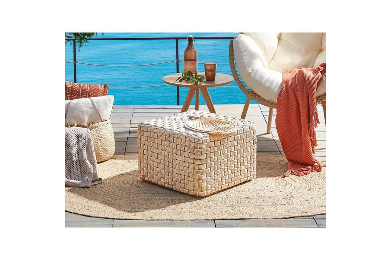 Sittpuff Nalli Beige - Beige - Utemöbler - Utestolar & fåtöljer - Sittsäckar