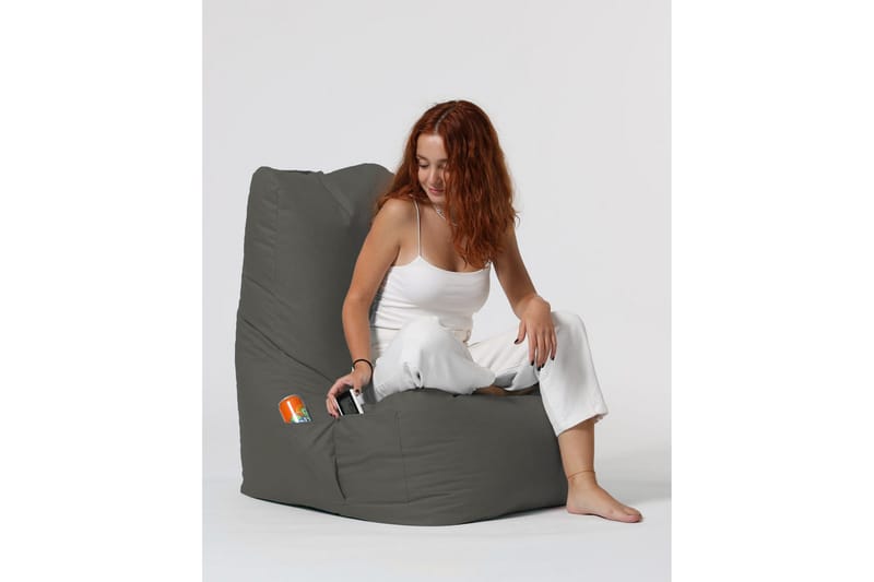 Almasi Sittsäck Utomhus 60 cm, Grå