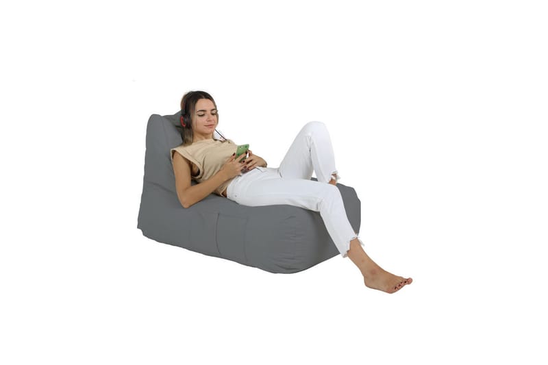 Hina Sittsäck Utomhus 65 cm Grå - Utemöbler - Utestolar & fåtöljer - Sittsäckar
