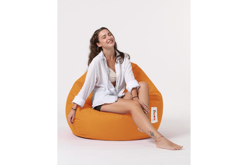 Hunny Sittsäck Utomhus 115 cm Orange - Utemöbler - Utestolar & fåtöljer - Sittsäckar