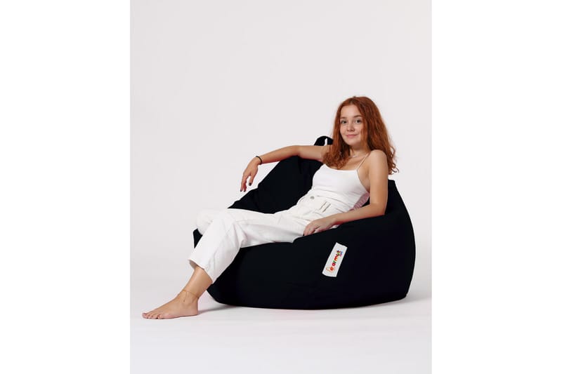 Hunny Sittsäck Utomhus 115 cm Svart - Utemöbler - Utestolar & fåtöljer - Sittsäckar