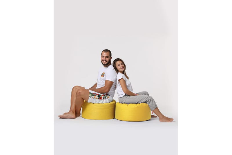 Salima Sittsäck Utomhus 55 cm Gul - Utemöbler - Utestolar & fåtöljer - Sittsäckar