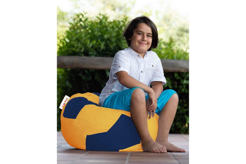 Sira Sittsäck Utomhus 70 cm Gul/Blå - Utemöbler - Utestolar & fåtöljer - Sittsäckar