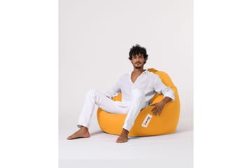 Sittsäck Utomhus Hunny 115 cm Gul - Utemöbler - Utestolar & fåtöljer - Sittsäckar