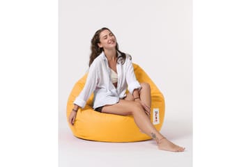 Sittsäck Utomhus Hunny 115 cm Gul - Utemöbler - Utestolar & fåtöljer - Sittsäckar