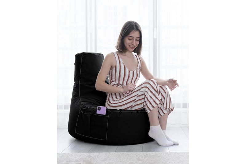 Sittsäck Utomhus Vikki 70 cm Svart - Utemöbler - Utestolar & fåtöljer - Sittsäckar