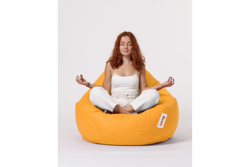 Sittsäckar utomhus Hunny Sittsäck Utomhus 115 cm Gul - Utemöbler - Utestolar & fåtöljer - Sittsäckar