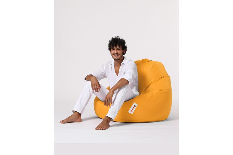 Sittsäckar utomhus Hunny Sittsäck Utomhus 115 cm Gul - Utemöbler - Utestolar & fåtöljer - Sittsäckar