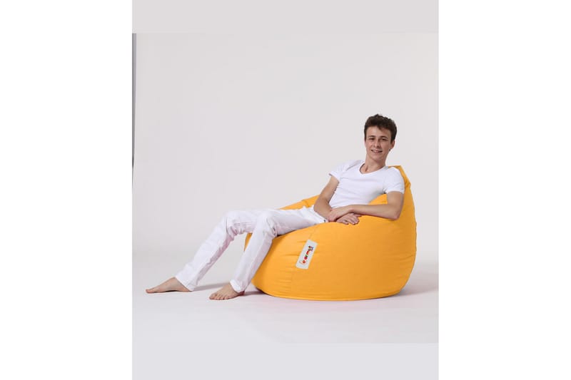Sittsäckar utomhus Hunny Sittsäck Utomhus 115 cm Gul - Utemöbler - Utestolar & fåtöljer - Sittsäckar