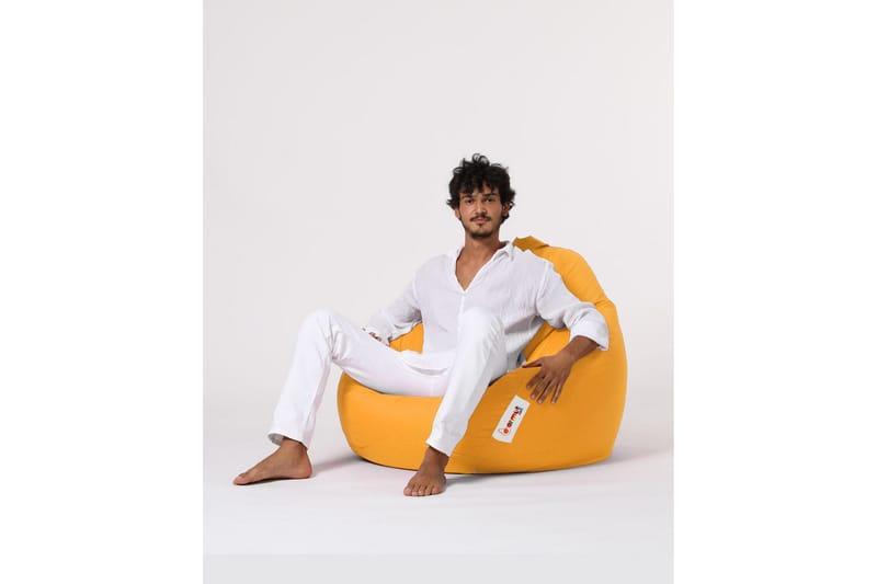 Sittsäckar utomhus Hunny Sittsäck Utomhus 115 cm Gul - Utemöbler - Utestolar & fåtöljer - Sittsäckar