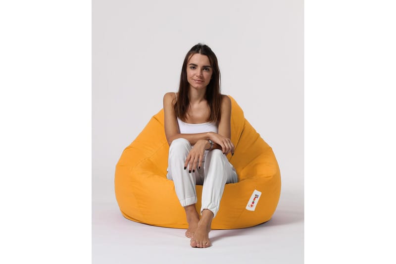 Sittsäckar utomhus Hunny Sittsäck Utomhus 115 cm Gul - Utemöbler - Utestolar & fåtöljer - Sittsäckar