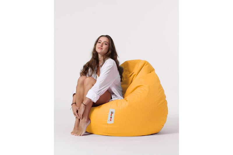 Sittsäckar utomhus Hunny Sittsäck Utomhus 115 cm Gul - Utemöbler - Utestolar & fåtöljer - Sittsäckar