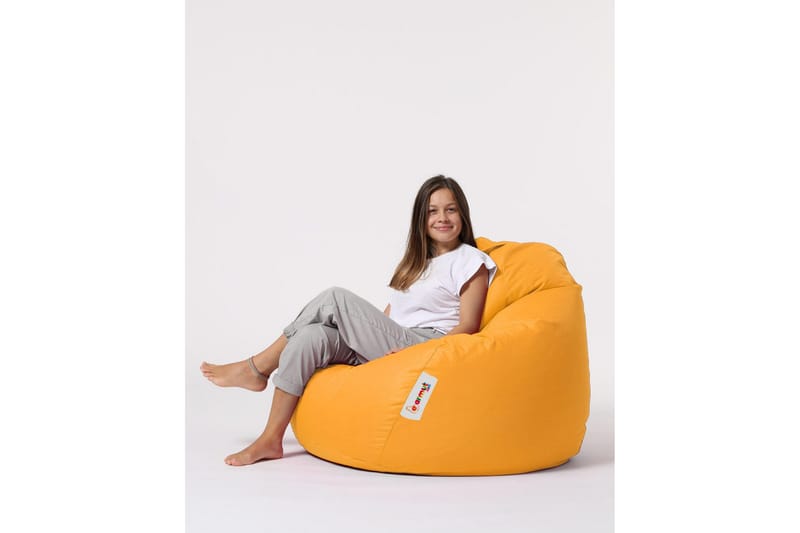 Sittsäckar utomhus Hunny Sittsäck Utomhus 115 cm Gul - Utemöbler - Utestolar & fåtöljer - Sittsäckar