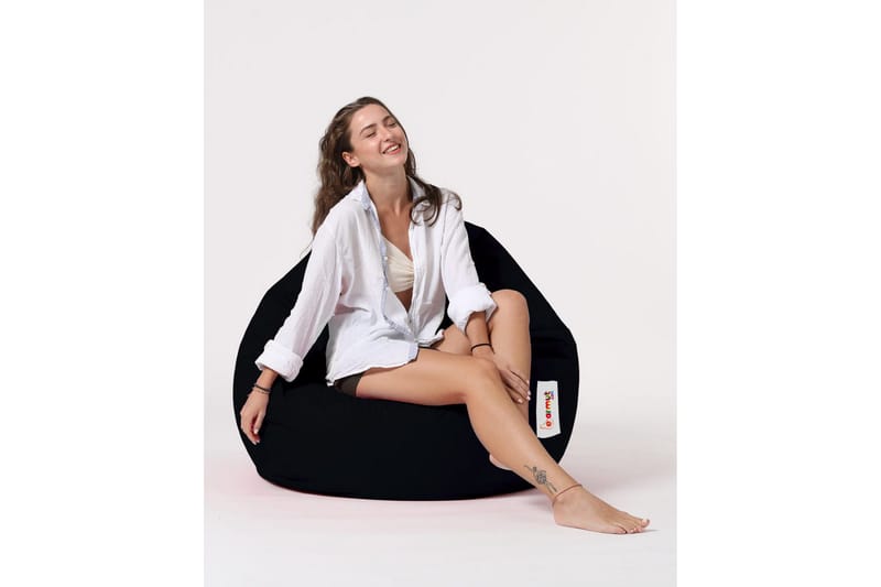 Sittsäckar utomhus Hunny Sittsäck Utomhus 115 cm Svart - Utemöbler - Utestolar & fåtöljer - Sittsäckar