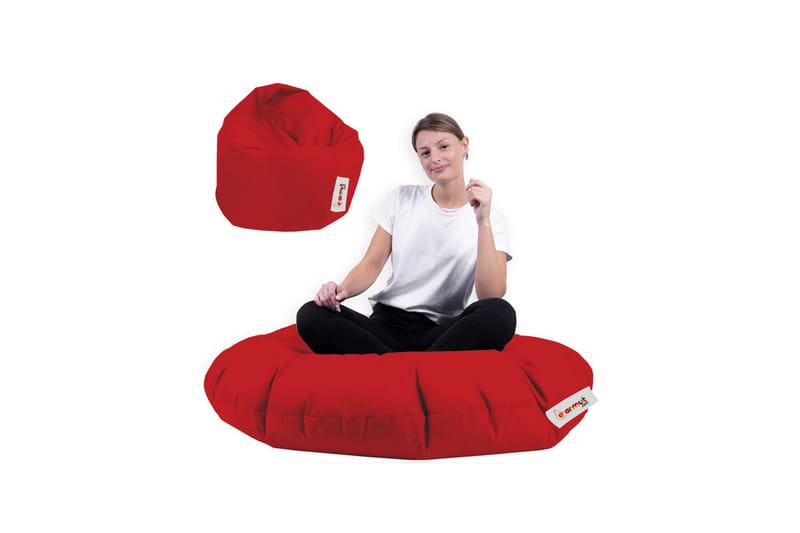 Sittsäckar utomhus Tasmina Sittsäck Utomhus 65 cm Röd - Utemöbler - Utestolar & fåtöljer - Sittsäckar