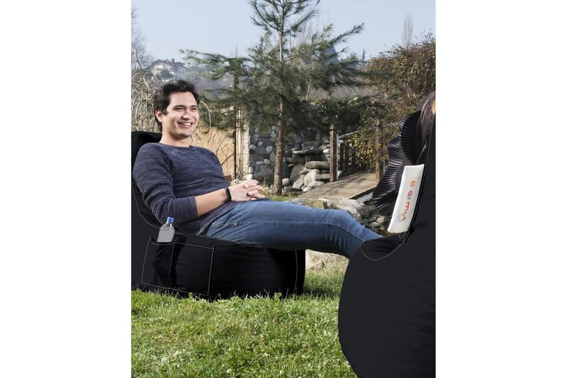 Sittsäckar utomhus Vikki Sittsäck Utomhus 70 cm Svart - Utemöbler - Utestolar & fåtöljer - Sittsäckar