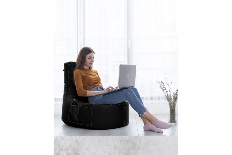 Sittsäckar utomhus Vikki Sittsäck Utomhus 70 cm Svart - Utemöbler - Utestolar & fåtöljer - Sittsäckar