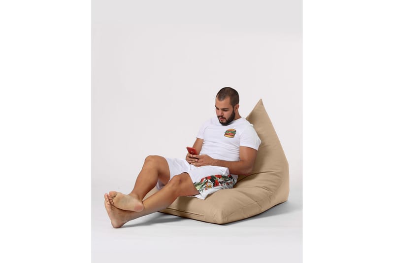 Toya Sittsäck Utomhus 90 cm Beige - Utemöbler - Utestolar & fåtöljer - Sittsäckar